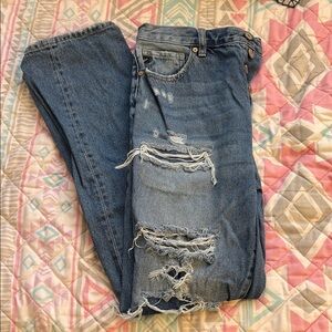 KanCan Blue Distressed High Rise Jeans